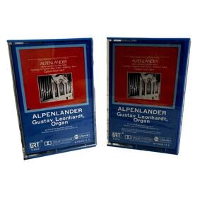 Alpenlander Gustav Leonhardt Organ Cassette Bundle 2 Tapes 1973 Vintage Classic